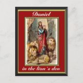 Daniel in het briefkaart van de leeuwen van de rod (Voorkant)