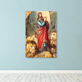 Daniel in het den Wrapped Canvas van de leeuw (Insitu (Houten vloer))