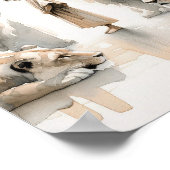 Daniel in het hol van de leeuwen, digitale print, poster (Hoek)