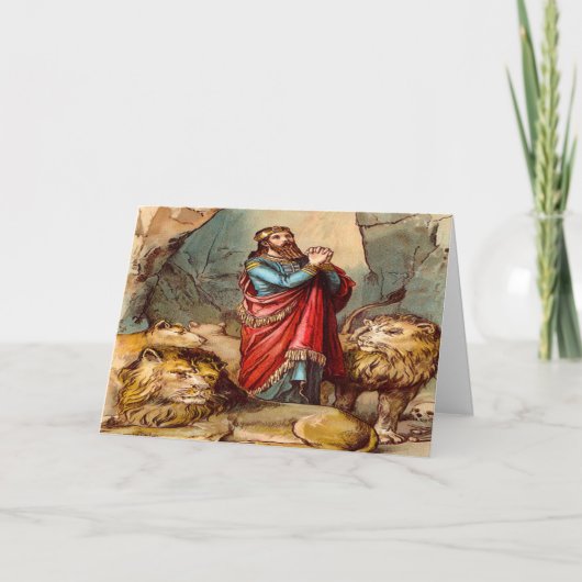 Daniel in het Wenskaart 2 van de leeuw Kaart (Voorkant)