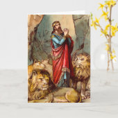 Daniel in het Wenskaart 2 van de leeuw Kaart (Gele Bloem)