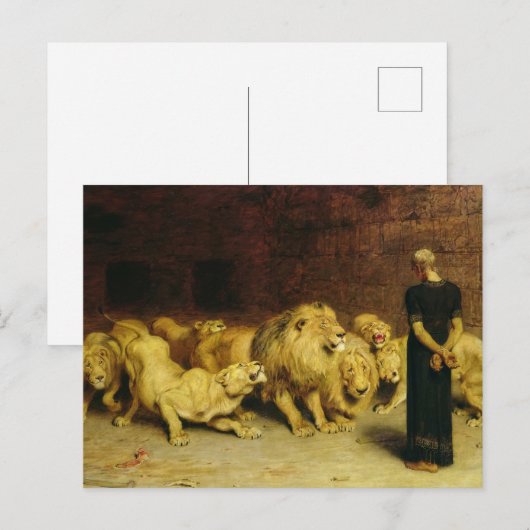 Daniel in the Lions' Den, 1872 by Briton Riviere Feestdagenkaart (Voorkant / Achterkant)