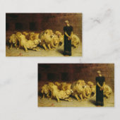 Daniel in the Lions' Den, 1872 by Briton Riviere Informatiekaartje (Voorkant / Achterkant)