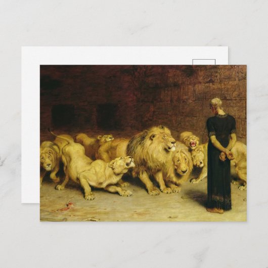 Daniel in the Lions' Den, 1872 by Briton Riviere Uitnodiging Briefkaart (Voorkant / Achterkant)