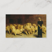 Daniel in the Lions' Den, 1872 by Briton Riviere Visitekaartje (Voorkant)