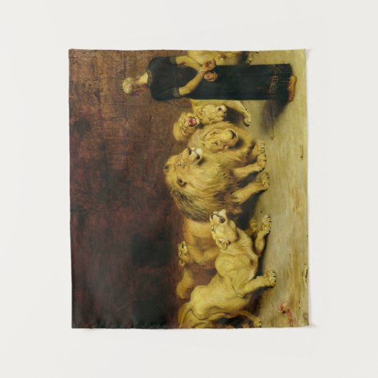 Daniel in the Lions' Den, 1872 by Briton Riviere Wandkleed (Voorkant)