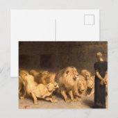 Daniel in the Lions Den 1872, ingediend door Brito Briefkaart (Voorkant / Achterkant)