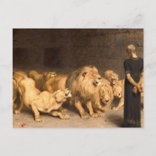 Daniel in the Lions Den 1872, ingediend door Brito Briefkaart