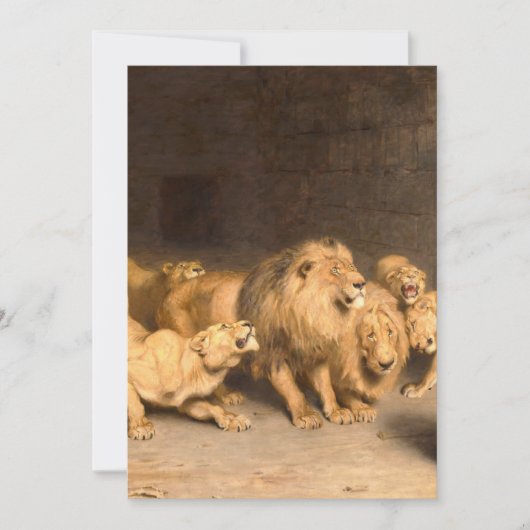 Daniel in the Lions Den 1872, ingediend door Brito Kaart (Voorkant)