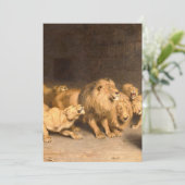 Daniel in the Lions Den 1872, ingediend door Brito Kaart (Staand voorkant)