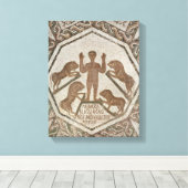 Daniel in the Lions' Den 2 Canvas Afdruk (Insitu (Houten vloer))