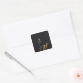 Daniel in the Lions' Den 2 Vierkante Sticker (Envelop)
