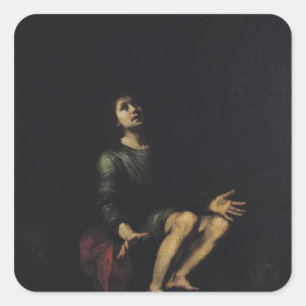 Daniel in the Lions' Den 2 Vierkante Sticker