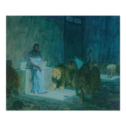 Daniel in the Lions' Den by Henry Ossawa Tanner Foto Afdruk (Voorkant)
