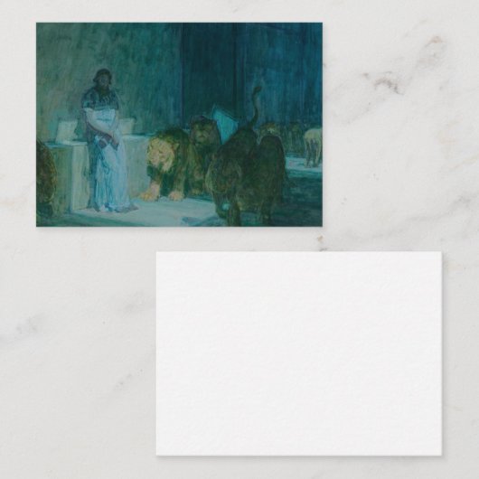 Daniel in the Lions' Den by Henry Ossawa Tanner Notitiekaartje (Voorkant / Achterkant)