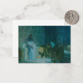 Daniel in the Lions' Den by Henry Ossawa Tanner Notitiekaartje (Voorkant / Achterkant in situ)