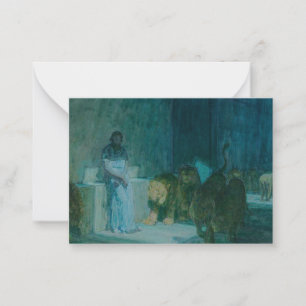 Daniel in the Lions' Den by Henry Ossawa Tanner Notitiekaartje