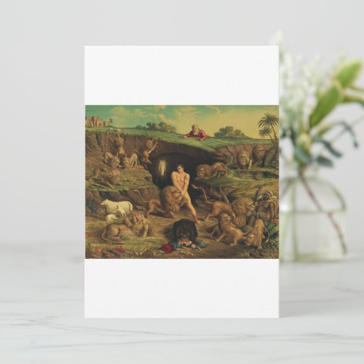 Daniel in the Lions' Den Kaart (Staand voorkant)