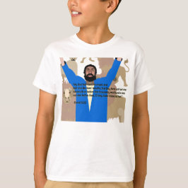 Daniel in the Lions' Den (met geschrift) T-shirt