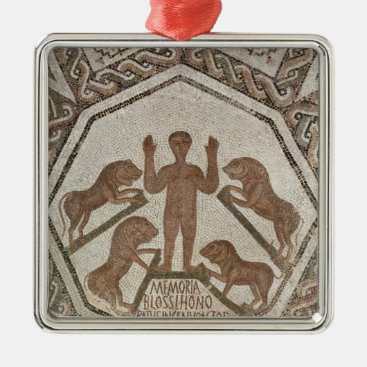 Daniel in the Lions' Den Metalen Ornament (Voorkant)