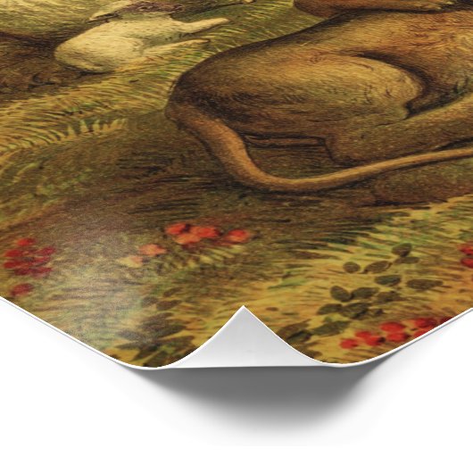 Daniel in the Lions' Den Perfect Poster (Hoek)