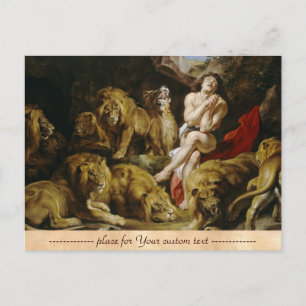 Daniel in The Lion's Den Peter Paul Rubens schilde Briefkaart