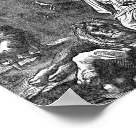 Daniel in the Lions' Den Poster (Hoek)