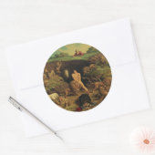 Daniel in the Lions' Den Ronde Sticker (Envelop)