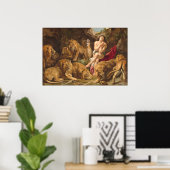 Daniel in the Lions' Den - Rubens Fine Art Poster (Thuiskantoor)