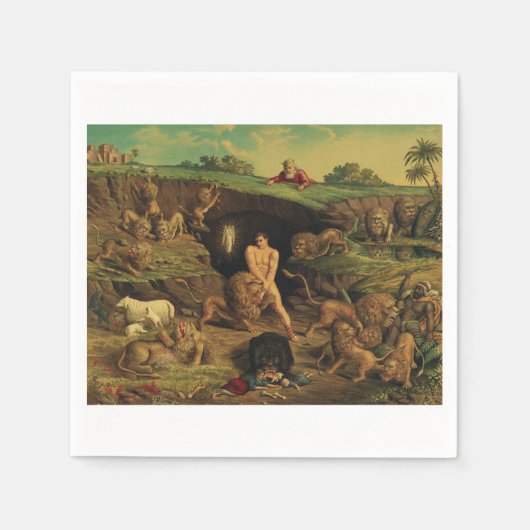 Daniel in the Lions' Den Servet (Voorkant)