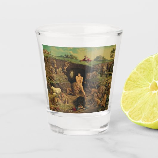 Daniel in the Lions' Den Shot Glas (Voorkant)