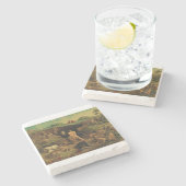 Daniel in the Lions' Den Stenen Onderzetter (Zijkant)