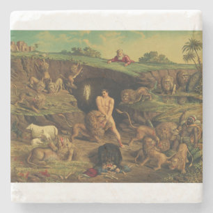 Daniel in the Lions' Den Stenen Onderzetter