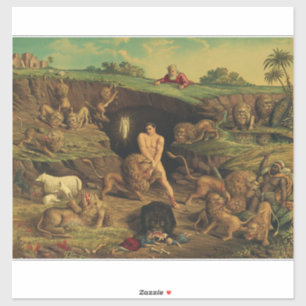 Daniel in the Lions' Den Sticker