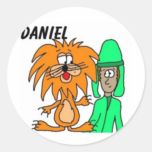 Daniel in The Lion's Den Stickers (Voorkant)