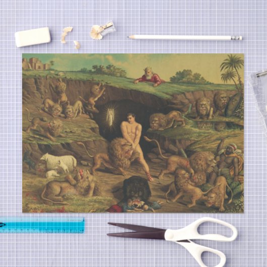 Daniel in the Lions' Den Tissuepapier (Craft)