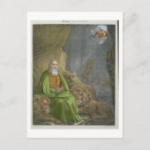 Daniel in the Lions' Den, van een bijbel, bedrukt  Briefkaart (Voorkant)