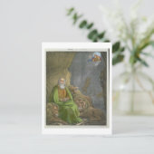 Daniel in the Lions' Den, van een bijbel, bedrukt  Briefkaart (Staand voorkant)