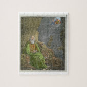 Daniel in the Lions' Den, van een bijbel, bedrukt  Legpuzzel (Verticaal)