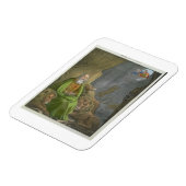 Daniel in the Lions' Den, van een bijbel, bedrukt Magneet (Linkerzijde)