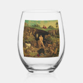 Daniel in the Lions' Den Wijnglas Zonder Voet (Achterkant)