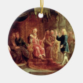 Daniel Interprets Nebuchadnezzar's eerste droom (o Keramisch Ornament (Voorkant)