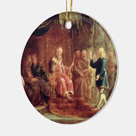 Daniel Interprets Nebuchadnezzar's eerste droom (o Keramisch Ornament (Links)