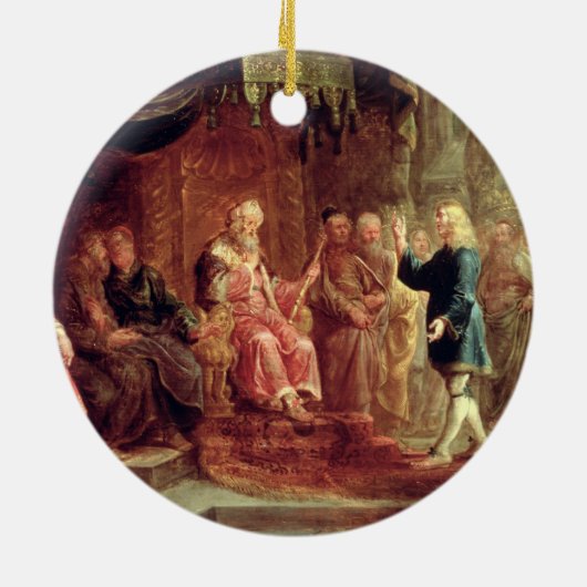 Daniel Interprets Nebuchadnezzar's eerste droom (o Keramisch Ornament (Achterkant)