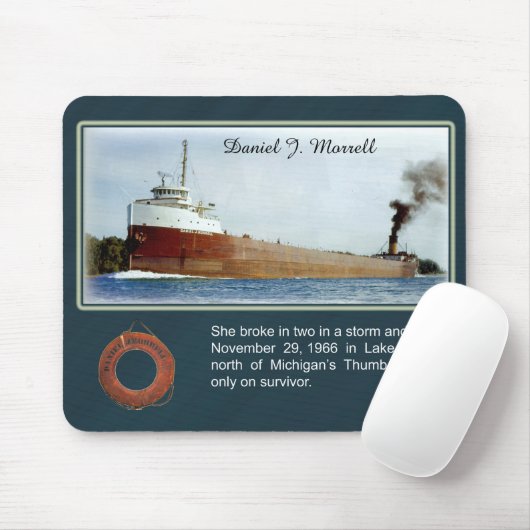 Daniel J. Morrell schipbreuk mousepad Muismat (Met muis)
