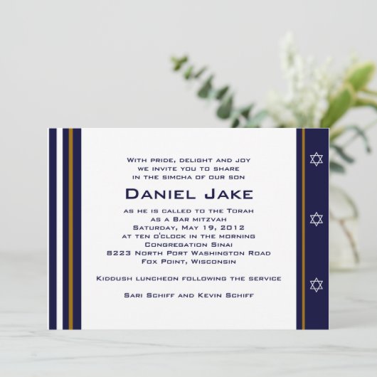 Daniel Jake Custom Kaart (Staand voorkant)