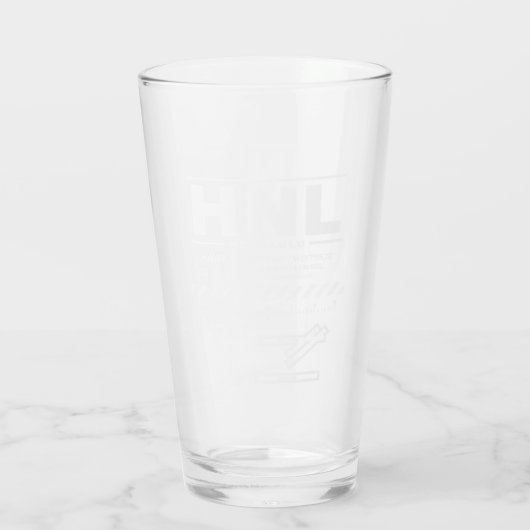 Daniel K. Inouye Int'l Airport HNL Glas (Achterkant)