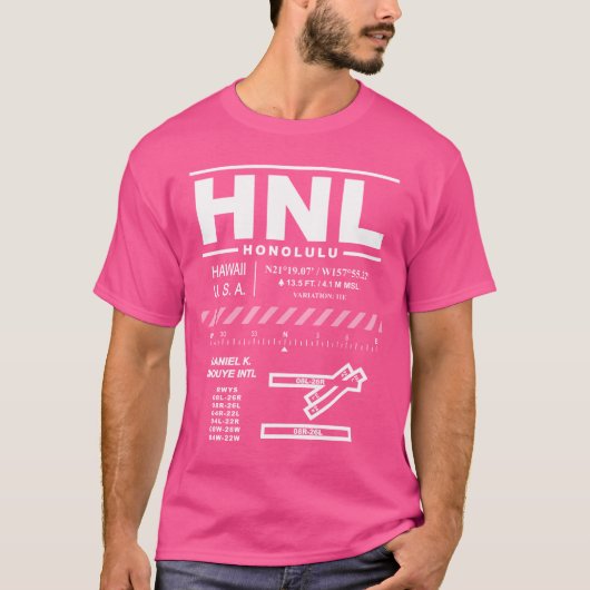 Daniel K. Inouye Int'l Airport HNL T-shirt (Voorkant)