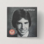 Daniel Kramer Vierkante Button 5,1 Cm (Voorkant)