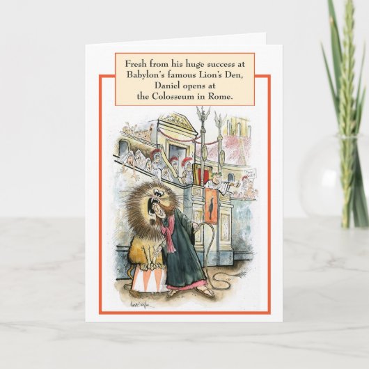 Daniel Lion Biblical Birthday Card Kaart (Voorkant)